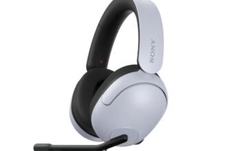 Sony INZONE H3, MDR-G300 Wired Gaming Headset, Over-Ear Headphones with 360 Spatial Sound, USB Wired Over-Ear Professional + USB Connector, flip to Mute mic, App Support & PC Compatible (White)