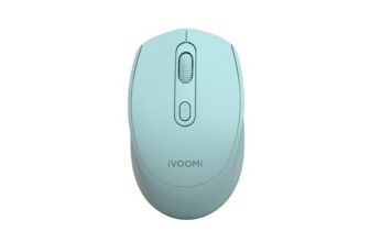 iVOOMi Noiseless Click Wireless- Hank Mouse | Ultra Low Power Usage | On/Off Switch, 15m Range, Adjustable DPI Upto 1600, Plug-&-Play, Compatible iOS, Win, Linux & Android, 1 Year Warranty
