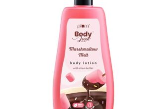 Plum BodyLovin’ Marshmallow Melt Body Lotion, Shea Butter & Vitamin B5 For Deep Moisturization, Non-Greasy, Soft & Glowing Skin, For Dry to Very Dry Skin, Cozy Cocoa Marshmallow Fragrance (400 ml)