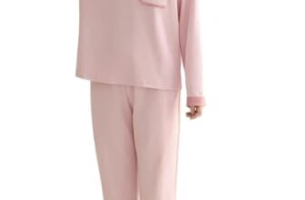Celary Women’s Korean Night Suit Set | Round Neck Full Sleeve Top & Printed Ankle Length Pyjama | Skin-Friendly Fabric Soft Breathable Stretchable Loungewear | M to 2XL