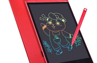LCD Writing Tablet, 12 Inch LCD Coloring Drawing Tablet Doodle Board for Kids Learning Toys, Erasable Electronic eWriter Handwriting Sketch Pad, Christmas Birthday Gifts for 3 Age+ (Red)