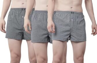 Dollar Pack of 3 Cotton Checkered Men Boxer