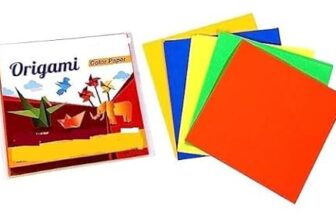 Freedy 5.5 x 5.5 Neon Origami Paper Pack of 100 Sheets (10 sheet x 10 color)Fluorescent Color Both Side Coloured For Origami, Scrapbooking, Project Work(O)