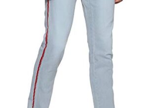NeoStreak Men’s Slim Fit Jeans (neohpsstripewrw_White Grey_32)