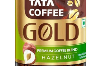Tata Coffee Gold Premium Blend, Full Bodied Taste & Rich Aroma Instant Coffee(50 g, Hazelnut Flavoured)