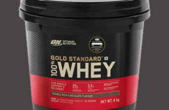 Optimum Nutrition (ON) Gold Standard 100% Whey Protein Powder – Primary Source Isolate Whey Protein(4 kg, Double Rich Chocolate)