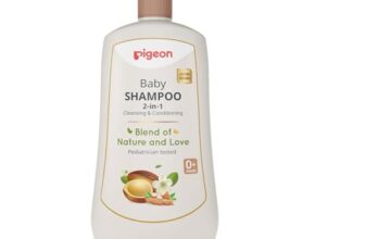Pigeon 2-in-1 Baby Shampoo For Cleansing & Conditioning, Enriched With Avocado Oil & Marshmallow Extract, Parabens Frew, SLS & SLES Free – 500 ml