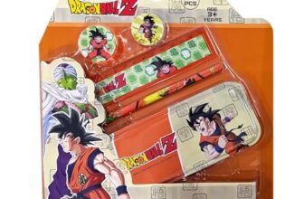 Dragon Ball Z 5 pcs Stationery SetSchool Supplies Kit Multicolor Return Gift for Kids Age 3 Years +