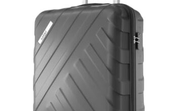 Safari Cabin Voro 55cm Trolley Bag Hard Case Polypropylene, 8 Spinner Wheels, 360 Degree Wheeling Carry on Luggage, Travel Bag, Suitcase for Travel, Trolley Bags for Travel, Gunmetal