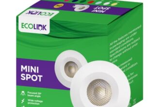 EcoLink Polycarbonate 2W LED Spot Light|Mini Spot Light for Display & Home Decoration|Cut Out: 35mm, Color: Green, Pack of 1