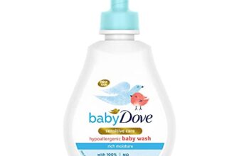 Baby Dove Rich Moisture Hair to Toe Baby Wash 200 ml, No Tears Body Wash for Baby’s Soft Skin – Hypoallergenic, No Sulphates, No Parabens