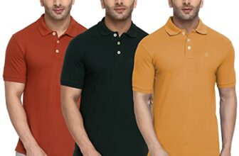 CHKOKKO Men Polo T-Shirt Combo Pack of 3 MultiColour S