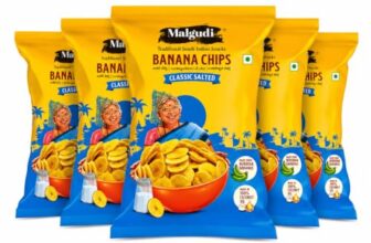 Malgudi Banana Chips | Made with Nendran Bananas | 50g (Pack of 5)
