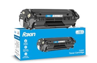 Foxin FTC 12A Laser Printer Toner Cartridge Compatible with HP 1020, M1005, 1018, 1010, 1012, 1015, 1022, 1022N, 1022NW, 3015, 3020, 3030, 3050, 3050Z, 3052, 3055, Canon LBP2900/2900B/3000