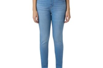 Women Light Blue High Rise Skinny Fit Powerflex Jeans
