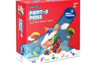 Fevicreate Unicorn Money Box|Art and Craft Kit|Piggy Bank for Kids Return Gift|Learn Saving Skills & Gain Financial Knowledge|Gullak for Girls & Boy| Creative Toys for Kids 5+ Years, Multicolor