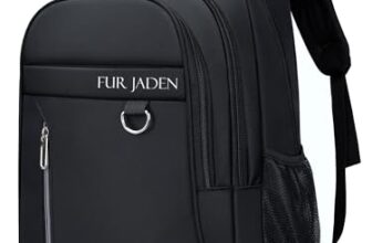 FUR JADEN 35L Travel Professional Backpack with 15.6 Inch Laptop Compartment I 3 Large Compartments I Organizer Pockets I For Men Women Boys Girls I School and College Bagpack (Black)