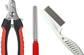 PSK PET MART Dog Grooming Combo of Nail Cutter Large with Clipper and Flea Comb for Dogs, Puppies, Cats, Rabbit