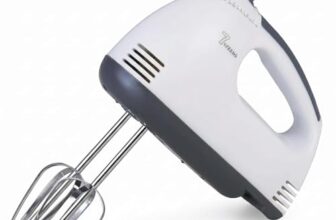 srikar Electric Hand Mixer for Kitchen | Handheld Cake Blender with Four Stainless Steel Attachments including Beaters & Dough Hooks for Whipping Cream. (Pack of 1)