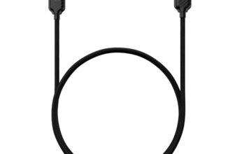 Zebronics Type C – Type C Braided Cable, 60 Watts, Upto 480Mbps Data Sync, Fast Charging, 1 M, Compatible with iPhone 15 & 16 Series, iPad, MacBook, Samsung, Android (Wattz 60CC5, Black)