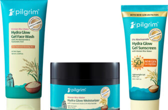 Pilgrim Korean Rice Water Facewash, Hydra Glow Moisturizer & Gel Sunscreen Combo(3 Items in the set)