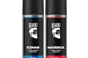 BEARDO Iceman & Maverick Perfume Deo Spray Combo For Men, 150 ml x 2