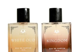 APS Majeste Premium Perfume Gift Set for Men 2X100ml (1 White Oud & 1 Kingdom) | Luxury Long-Lasting | Perfume For Men