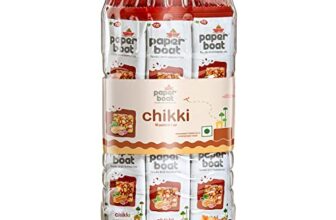 Paper Boat Chikki Jar, Peanut Bar, No Added Preservatives and Colours | Gajak | Sweets | Made with Jaggery | Gazak (50 pieces, 16g each)