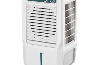 Crompton Ozone Personal Air Cooler 30L| High density honeycomb pad for cooling retention| Auto fill| Water level indicator| 4 way Air deflection| Ice chamber| Cooling mode & Auto Swing