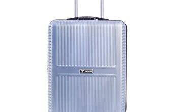 Impulse Urban Polycarbonate (PC) Trolley Bag for Travel Large Cabin Check in, Luggage Bag Travel Hard Case with 8 Wheels 360 Degree Wheeling System (Silver, Large)