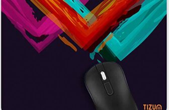 Tizum Mouse Pad with Anti-Slip Rubber Base & Ultra-Smooth Surface | Washable, Spill-Resistant Print Design, Computer Mouse Mat for Laptop, Desktop & Office