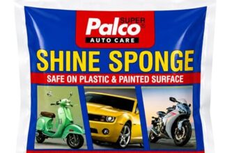 PALCO Shine Sponge (Pack of 1) Multi-Surface High-Gloss Car Polish, All in One Shine Sponge Bike Polish for Shining