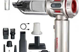 YEARWIN Vacuum Cleaner for Home Use | 4 in 1 Cordless Vacuum Cleaner & Blower | Rechargeable 6000mAh | 3 Speed Suction Upto 18000PA | BLDC Motor | Home & Car Use | 2 Year Warranty