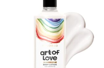 THE LOVE CO. Art of Love Body Lotion for Women 250ml | Floral Fragrance | Deep Moisturizing, Non-Sticky Formula | Luxury Body Care Gift