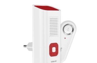 Goldmedal Exo Plug-In Wireless Door Bell for Home & Office | Cordless Calling Bell with Remote | Multiple Ringtones | 100m Operating Range | No Signal Interference | Easy Installation