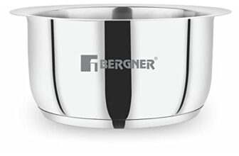 BERGNER Eternity Stainless Steel Tope With Induction Compatible (2.85 Liter, Silver),Non-Stick