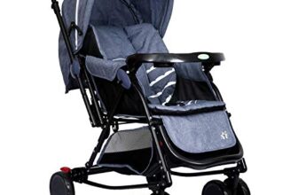 Cloudie Baby Pram Cum Rocker 2 in 1 Rocking Baby Stroller and Pram for Baby|Kids|Infants|New Born|Boys|Girls of 0 to 3 Years|Capacity 15kg (Grey)