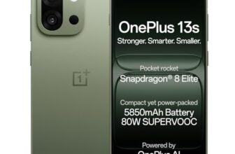 OnePlus 13s | Snapdragon® 8 Elite | Smarter with OnePlus AI | Lifetime Display Warranty | 12GB+256GB | Green Silk