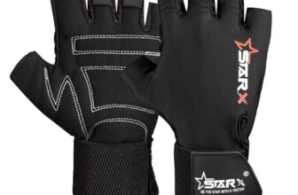 STAR X Minati Wrist Support Gym Gloves Black for Men and Women