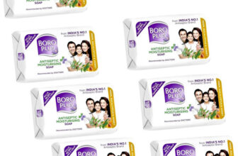 BOROPLUS Antiseptic + Moisturing Soap with Neem, Eucalyptus & Honey 125g x 7(7 x 125 g)