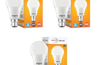 wipro Garnet 10W B22 LED Bulb, Coolwhite (Pack of 3)