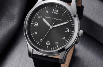 French Connection Men’s Round Black Dial Analog Watch Analog Watch  – For Men