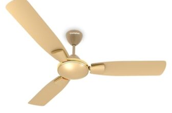 Crompton Highspeed Toro Antidust 1200 Mm (48 Inch) Ceiling Fan (Birken Effect) BEE Star, Red
