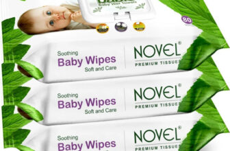 NOVEL Baby Wipes 80 Sheets pack of 3/with Lid(240 Wipes)