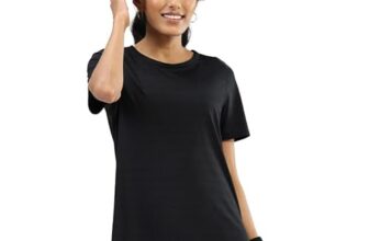 BlissClub Most Breathable – Slit Top, Breathable Comfort Through Tough Moves,Breathable mesh Fabric,Lightweight,Side Slits for Comfort