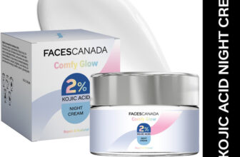 FACES CANADA Comfy Glow 2% Kojic Acid Night Cream | Brigtens Skin | Fades Dark Spots(25 g)