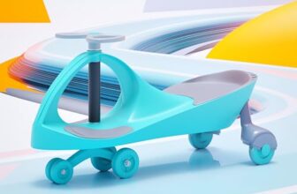 Cockatoo-Kids Buzzy Ride Swing Car – Durable & Smooth Swing Car for Kids, Push & Glide Ride-On Toy with Comfortable Seat & Wheels, Ideal for Toddlers Aged 1-3 Years, Supports Up to 25Kg (Sea Green).