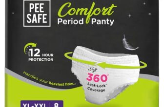 Pee Safe Comfort Period Panties | XL-XXL | 8 Panties | 360° Protection | 12 Hr Protection | Leak Proof | Overnight Comfort | Rash & Toxin Free | Seamless Fit