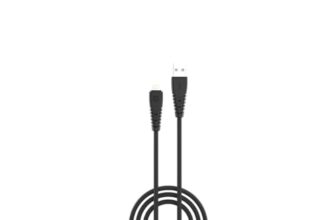 Portronics Konnect Core 8 PIN Cable Tangle-Free with iOS Compatibility, 3A Rapid Charging & 480mbps Data Transmission, 1 Meter Length(Black)