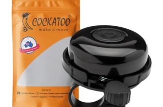 Cockatoo BB01-Lightweight Steel Bicycle Bell, Durable Bell for Cycle, Black